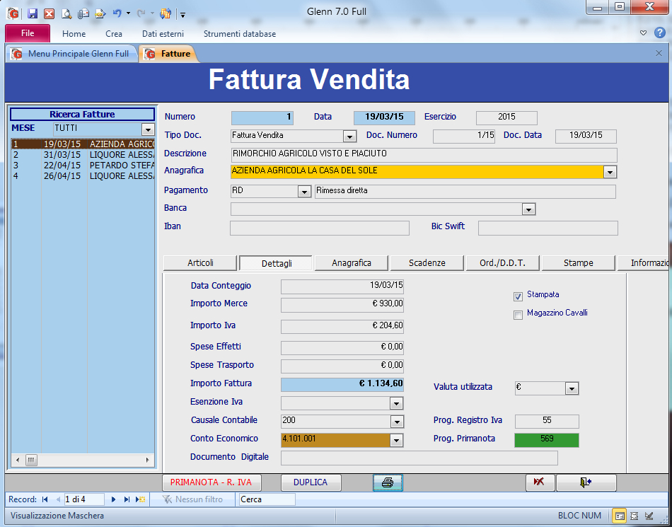 21FFV02_Fattura Vendita Dettaglioi